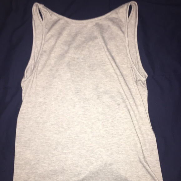 Grey tied tank - Picture 2 of 4